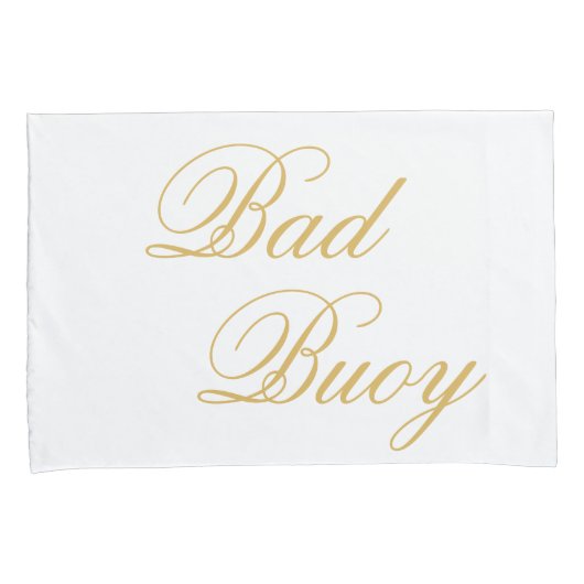 ナウティガールバートブイ彼の彼女の金ゴールドスクリプト航海の 枕カバー (正面右)