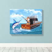 ナウティガール キャンバスプリント (インサイチュ (ウッドフロア))