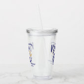 ナウティクルー 面白い 青 海岸 ブライズメイド アクリルタンブラー (左)