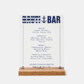 ナウティバチェロレッテバードリンク アクリルサイン (正面)