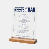 ナウティバチェロレッテバードリンク アクリルサイン (傾斜)