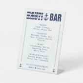 ナウティバチェロレッテバードリンク 台座サイン (正面)