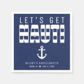 ナウティブルーバチェロレッテ スタンダードカクテルナプキン (正面)