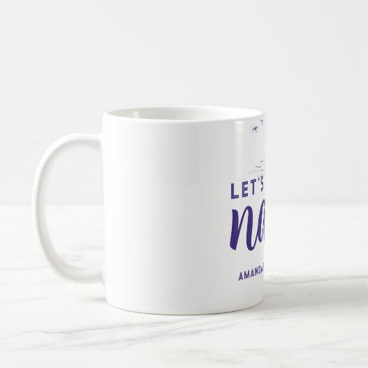 ナウティボート航海のバチェロレッテギフトを受け取る コーヒーマグカップ (左)