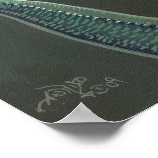 ナウティラスシェルマーメイドアートプリント ポスター (角)