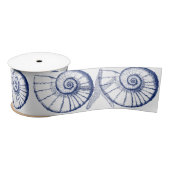 ナウティラスシーシェル&スターフィッシュマリンライフカスタムサ サテンリボン (リール)