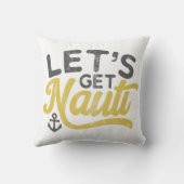 ナウティヴィンテージ型グレイ航海のイエロー クッション (裏面)