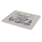 ナウティ沿岸ビーチボー航海のトテーマ カッティングボード (角)