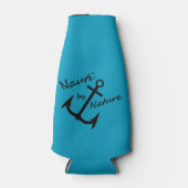 ナウティ航海のバイ自然ガールティール（緑がかった色）ボトルクール ボトルクーラー (正面)