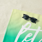 ナウティ航海のバチェロレッテ青のグラデーション ビーチタオル (インサイチュ)