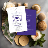 ナウティ航海のボートパーティー30歳の誕生日 招待状