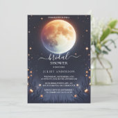 ナウナイトサンセットムーンクラウドトワイライトブライダルシャワー 招待状 (スタンド正面)