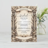 ナウパピルスヴィンテージヴェルムオーバーレイブライダルシャワー 招待状 (スタンド正面)