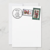 ナウフまたは素敵なサンタ文字の北極 招待状 (裏面)