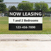 ナウリースブラックアンドホワイトアパートメントレンタル 横断幕 (インサイチュ)