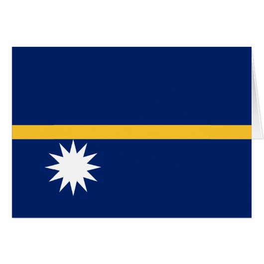 ナウルの国旗 (正面横)