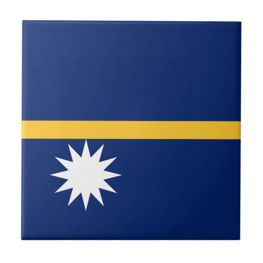 ナウルの国旗 タイル (正面)