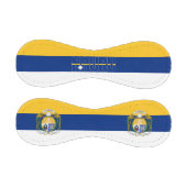 ナウル国旗とコート・オブ・アームズ愛国心 野球ボール (パネル)