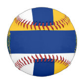 ナウル国旗とコート・オブ・アームズ愛国心 野球ボール (裏面)