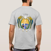 ナウル国旗の独立性お祝い Tシャツ (裏面)