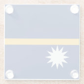 ナウル国旗 ガラスコースター (裏面)