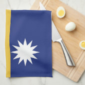 ナウル国旗 キッチンタオル (四つ折り)
