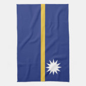 ナウル国旗 キッチンタオル (縦)