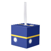 ナウル国旗 キューブオーナメント (裏面アングル)