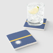 ナウル国旗 ストーンコースター (横)