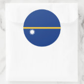 ナウル国旗、ナウル国旗 ラウンドシール (バッグ)