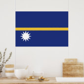 ナウル国旗 ポスター (キッチン)