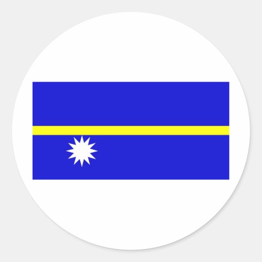 ナウル国旗 ラウンドシール (正面)