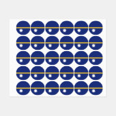 ナウル国旗 ラベル (シート)