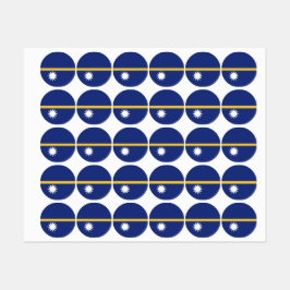 ナウル国旗 ラベル