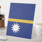 ナウル国旗 台座サイン (インサイチュ)