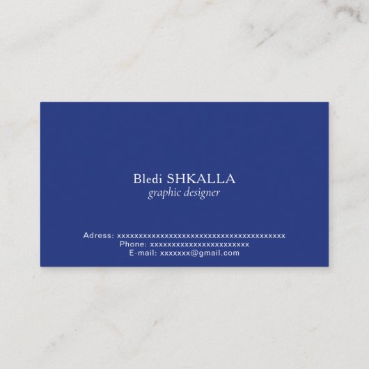 ナウル国旗 名刺 (裏面)