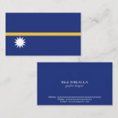 ナウル国旗 名刺 (正面/裏面)