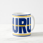 ナウル愛国心のシピン コーヒーマグカップ (正面右)