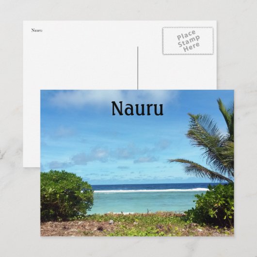 ナウル海 ポストカード (正面/裏面)