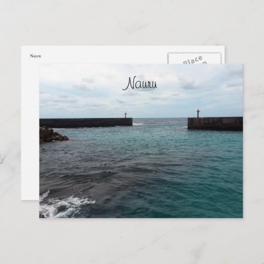 ナウル港 ポストカード (正面/裏面)