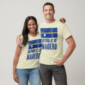 ナオエロ共和国の旗 グランジ Tシャツ (ユニセックス)