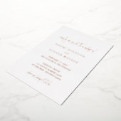 ナオミタイポグラフィモダン結婚ズ 箔招待状 (回転した状態)