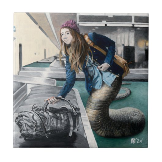 ナガエクスプローラーワールドトラベルファンタジー装飾タイル タイル (正面)