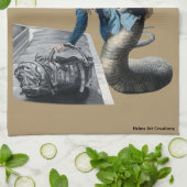 ナガエクスプロールワールドトラベルファンタジーキッチンタオル キッチンタオル (折り畳み)