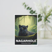 ナガルホール国立公園インド旅行 ポストカード (スタンド正面)