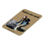 ナガ世界旅行を探索ファンタジーフォトマグネット マグネット (左側)