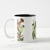 ナガ族を演じること ツートーンマグカップ (左)