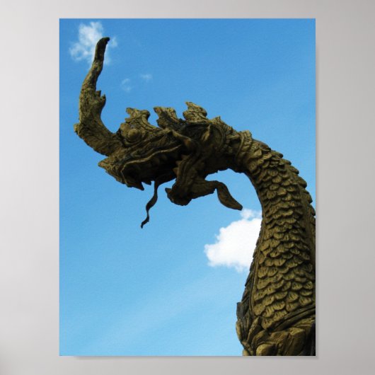 ナガ…ラオスのルアンストゥーパ ポスター (正面)