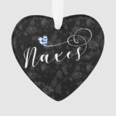 ナクソスが大好き、ギリシャ国旗 オーナメント (正面)