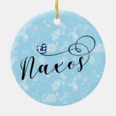 ナクソスが大好き、ギリシャ国旗 セラミックオーナメント (裏面)